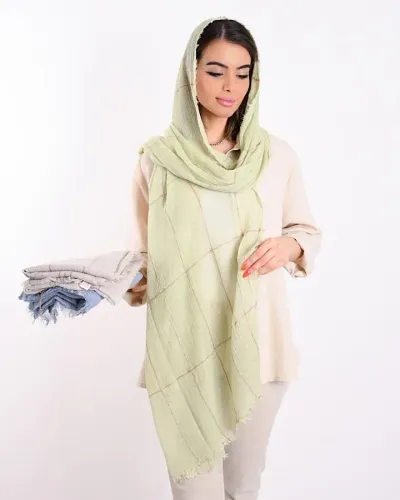 شال کنفی چهارخونه Oppsis 00255