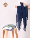 شال لبه مرواریدی حریر OppsiS00266 - 6